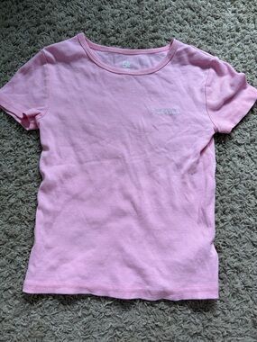 Five Star Light Pink Short Sleeve Ribbed Tee